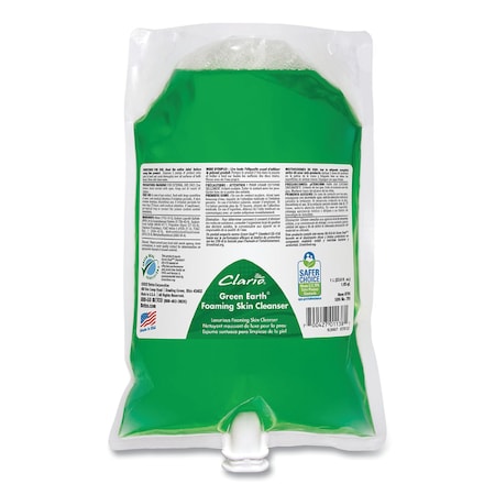 Betco Green Earth Foaming Skin Cleanser Refill, Fresh Meadow, 1,000 mL Refill Bag, 6PK 7812900